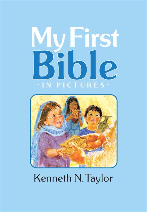 my first bible in pictures baby blue Reader